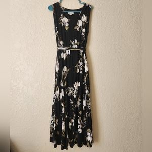 Black Floral Maxi Dress